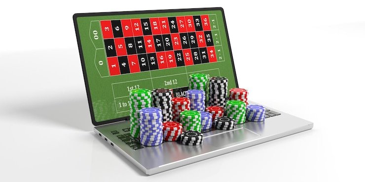 Pengguna membaca syarat promosi di ponsel
