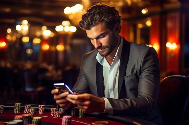 Pengguna mobile memeriksa metode pembayaran